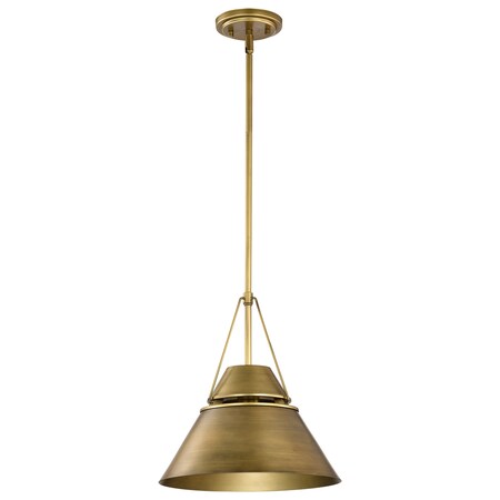 Nuvo Adina 1-Light Medium Pendant Natural Brass 60/7776